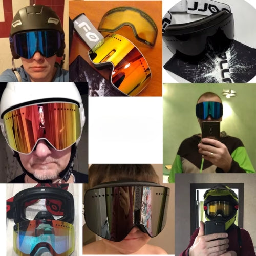 Lunettes de Ski avec lentille polarisée | Double couche magnétique
