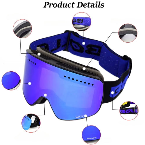Lunettes de Ski avec lentille polarisée | Double couche magnétique