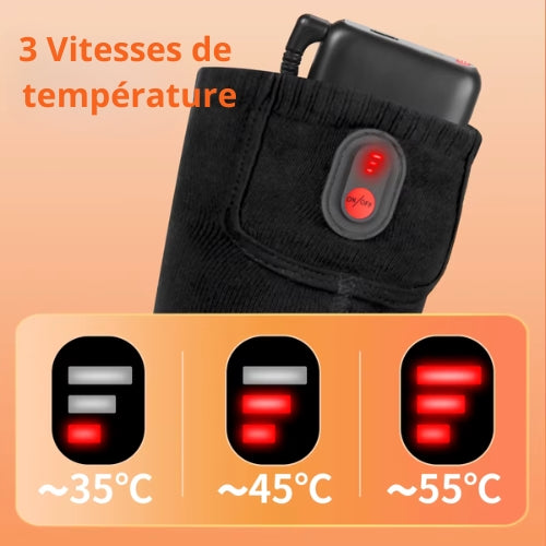 Chaussettes chauffantes d'hiver chaude | Recharge USB