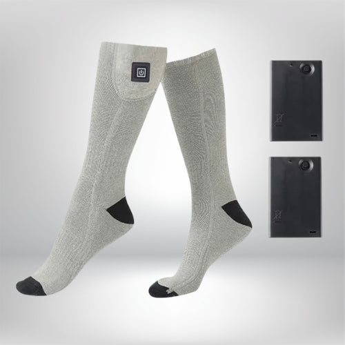 Chaussettes d'hiver chauffantes thermiques | Recharge USB - Chaude et épaisse