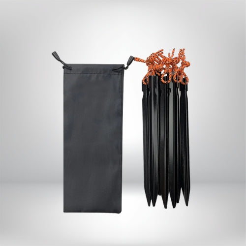 Lot de 10 piquets de tente ronds en aluminium | Accessoires de tente