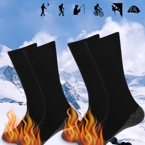 Chaussettes thermiques auto-chauffantes - Antidérapante et épaisse | Sport d'hiver