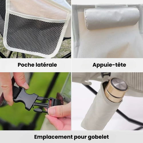 Chaise de camping pliante | Légère