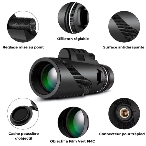 Télescope Monoculaires Portable Haute Puissance 80x100 | Randonnée & Observation
