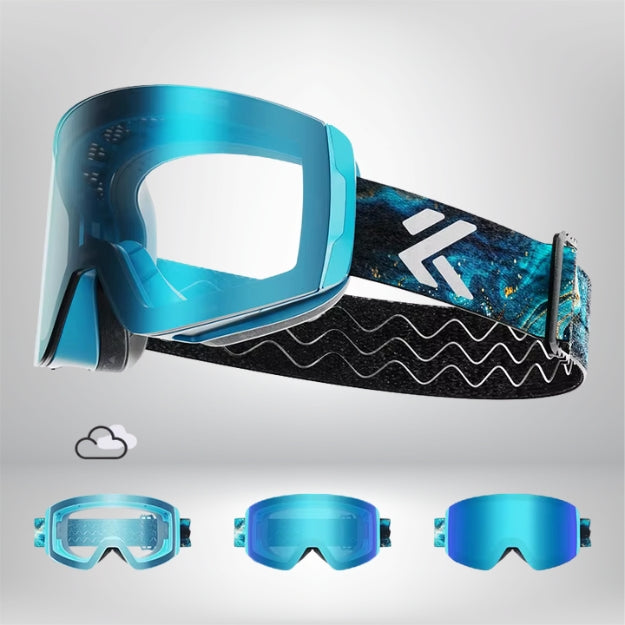 Lunettes de ski photochromique | Lentille anti-buée / Protection UV400