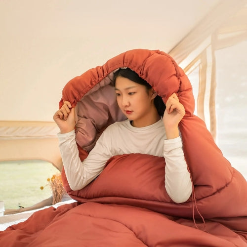 Grand sac de couchage de camping | 4 saisons / chaud