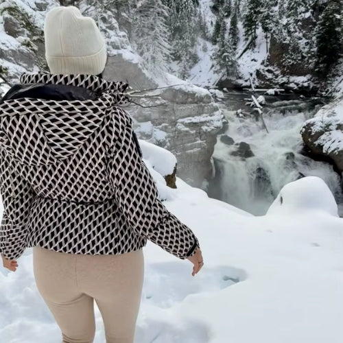 Veste d'hiver à capuche pour femme | Épaisse et chaude