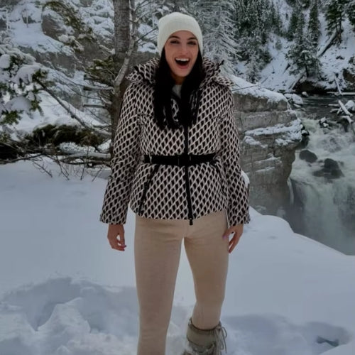 Veste d'hiver à capuche pour femme | Épaisse et chaude
