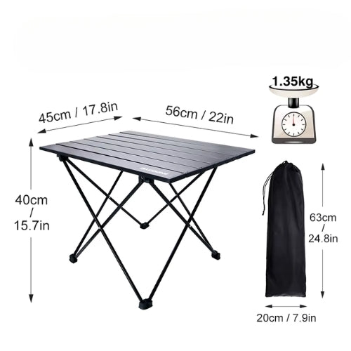 Table de camping pliante | Aluminium Ultraléger