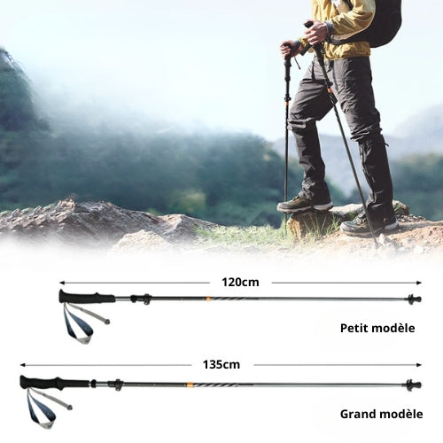 Bâtons de randonnée en fibre de carbone | Trekking & Montagne