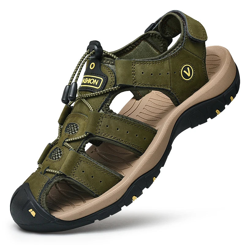 Sandales d'été en cuir véritable - Homme | Outdoor