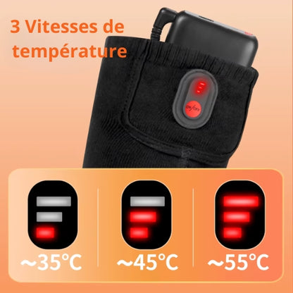 Chaussettes chauffantes d'hiver chaude | Recharge USB
