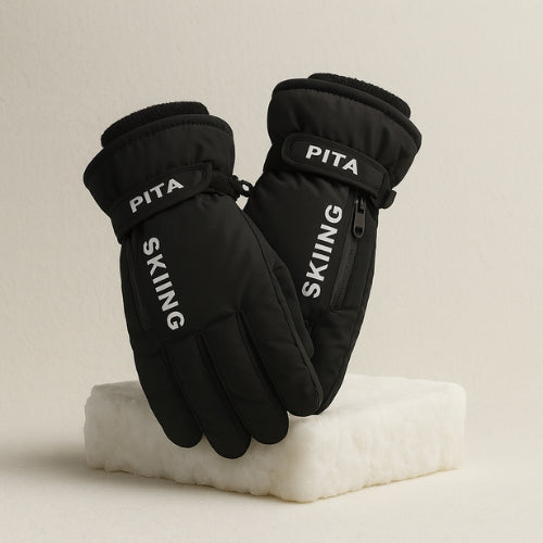 Gants de Ski professionnels pour femmes | Chauds et imperméables noir