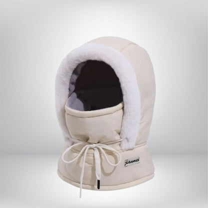 Cagoule thermique en peluche pour femmes | Coupe-vent