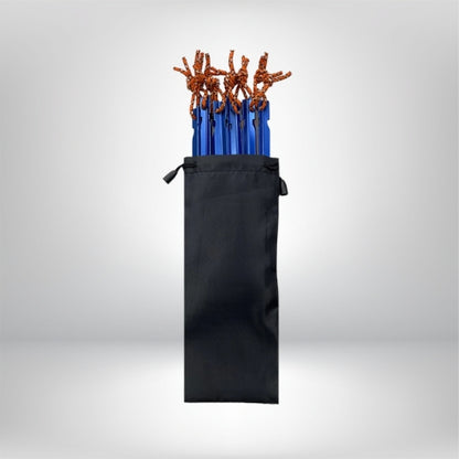 Lot de 10 piquets de tente ronds en aluminium | Accessoires de tente