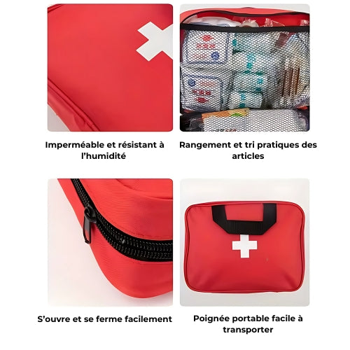 Trousse de Premiers Secours indispensables | 184 pièces