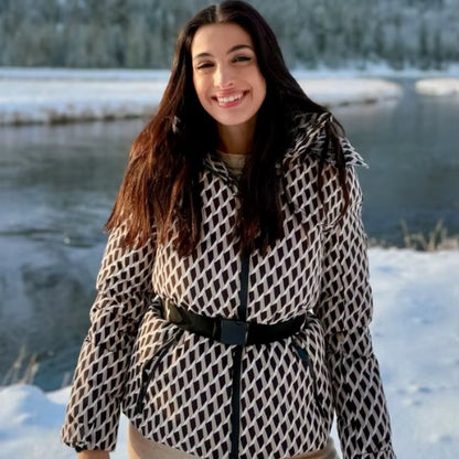 Veste d'hiver à capuche pour femme | Épaisse et chaude