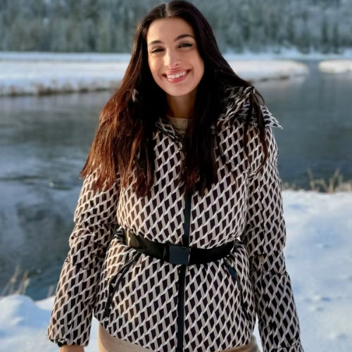 Veste d'hiver à capuche pour femme | Épaisse et chaude
