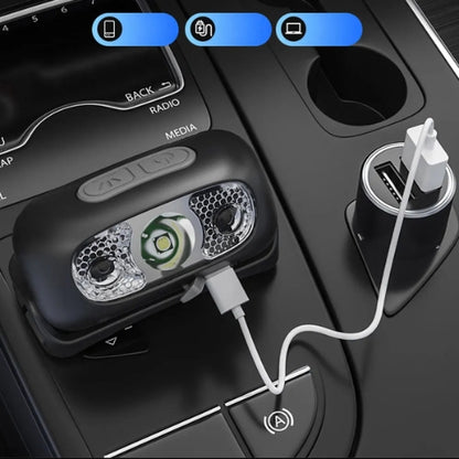 Lampe frontale montagne | Rechargeable & infrarouge