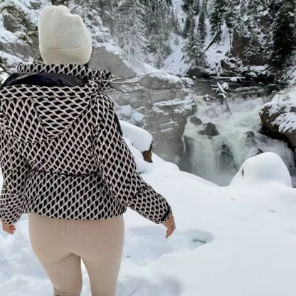 Veste d'hiver à capuche pour femme | Épaisse et chaude