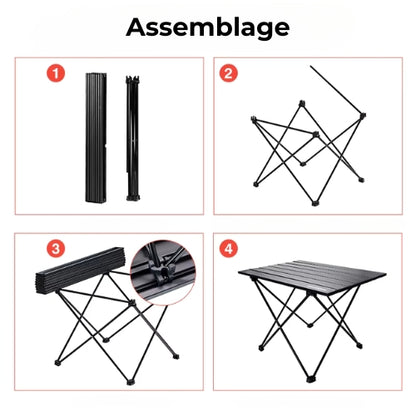 Table de camping pliante | Aluminium Ultraléger