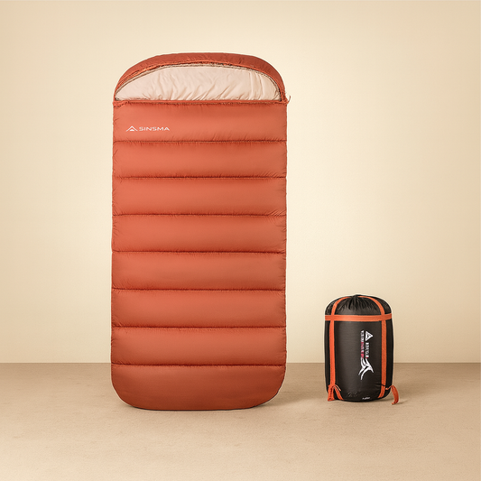 Grand sac de couchage de camping | 4 saisons / chaud