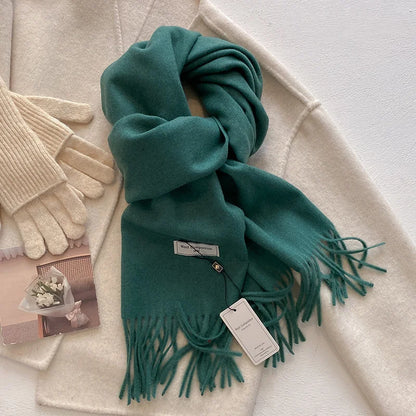 Écharpe d'hiver en laine pour femmes | Épais et doux