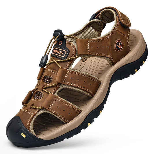 Sandales d'été en cuir véritable - Homme | Outdoor