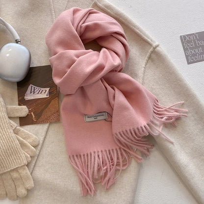 Écharpe d'hiver en laine pour femmes | Épais et doux