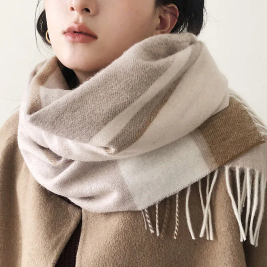 Écharpe d'hiver en laine pour femmes
