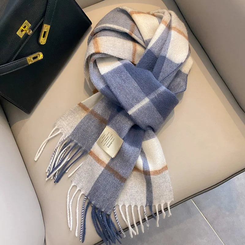 Écharpe d'hiver en laine pour femmes